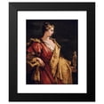 thumbnail image 2 of Giovanni Antonio Pellegrini 12x14 Black Modern Framed Museum Art Print Titled - Nobility Holding a Statue of Athena, 2 of 5