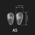 thumbnail image 4 of 1 Set de Coussinets de Nez pour Lunettes, Différents Choix, Apparence Exquise, Installation Facile, Longue Durée de Vie, Support de Nez Transparent A5, 4 of 5