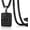 Black, variant on Initial A-Z Necklace for Men Stainless Steel Letter Pendent Chain 20+2 Inches,Christmas Gifts