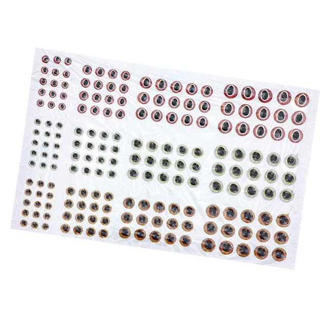 jinwen 183 Pièces / Pièce 3D Dur Époxy 2/3/4 / 5mm Pêche Ingle Rouge Blanc Orange