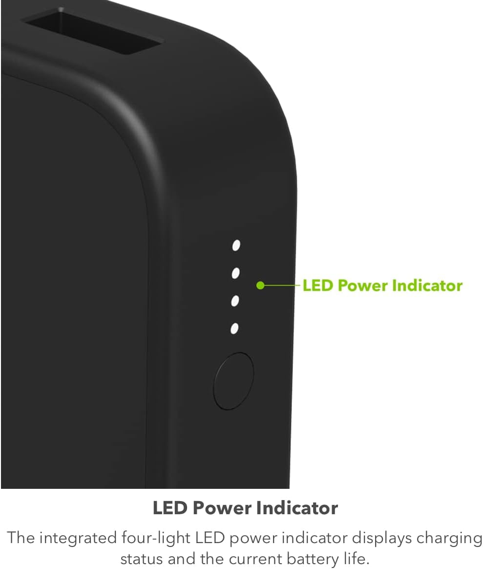 mophie Powerstation 2023 with PD Power Bank - 10 000 mAh Large Internal Battery (2) USB-A Port and (1) 20W USB-C PD Fast Charging Input/Output Port Travel-Friendly