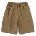 thumbnail image 4 of Men's Athletic Running Workout Cooling Shorts 11 inches Swim Trunks No Liner with Pockets Quick Dry Lightweight Baggy Beach Shorts Big and Tall Size M-5XL Khaki, 4 of 8