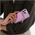 thumbnail image 6 of ANTHOUSE iPhone 13 Pro Max Crossbody Wallet Case, Zipper Leather Phone Case with RFID Blocking Card Holder Wrist Strap Purse Cover Gift for Women for iPhone 13 Pro Max (6.7 inch, 2021)- Black, 6 of 16