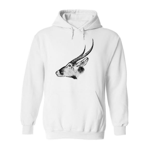 Waterbuck Sketch Hoodie Men -Image by Shutterstock, Male 3X-Large