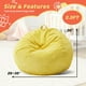 thumbnail image 4 of Puf Cansunna Teardrop con espuma viscoelástica, tamaño pequeño, amarillo, 4 of 8