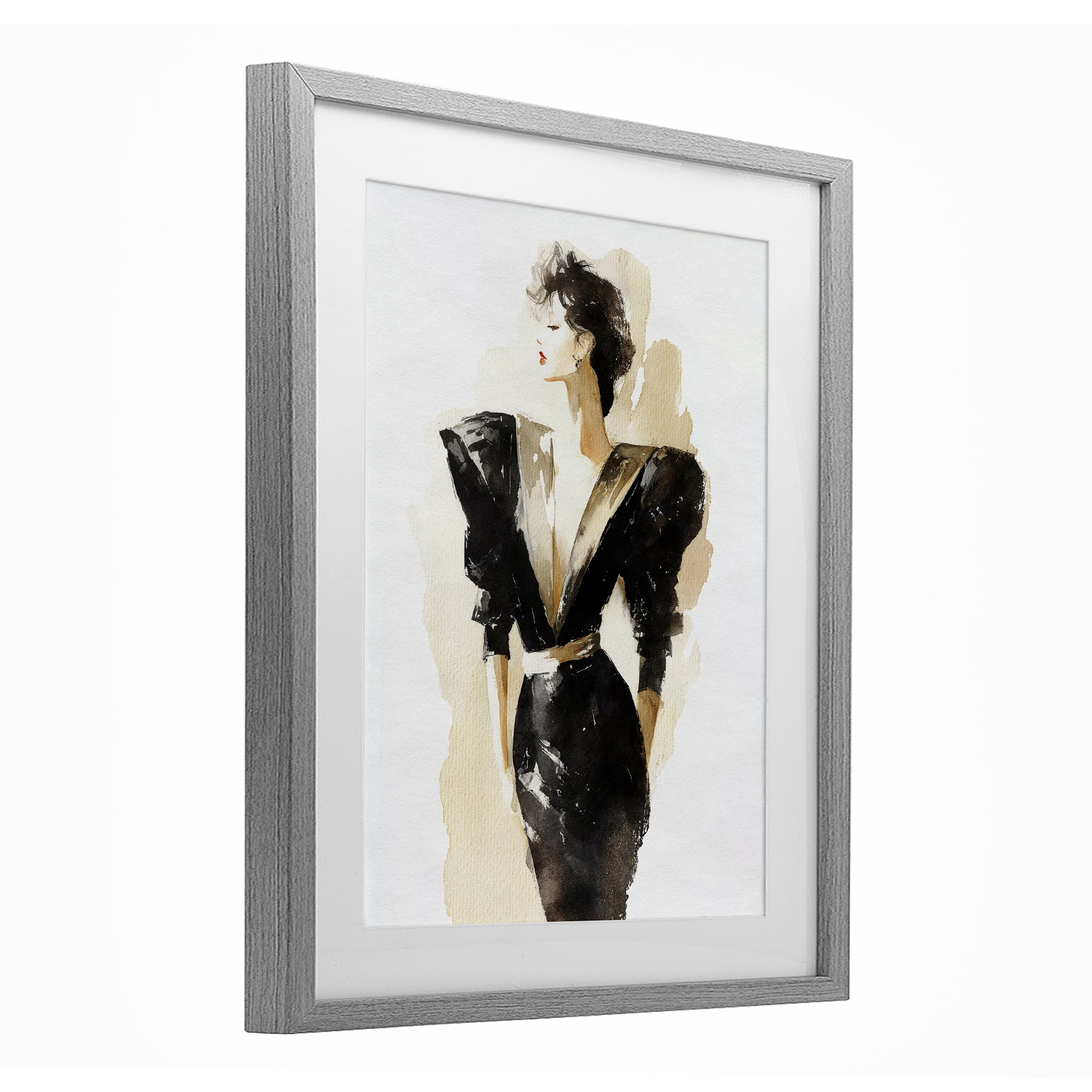 Stupell Industries Timeless Velvet Attitude Gray Framed Print Under Glass, design by Svetlana Aleynikova