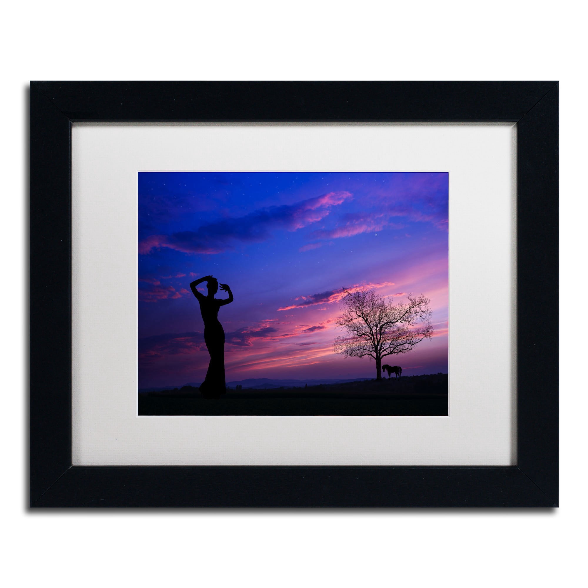 Trademark Fine Art "Dance for Me" Canvas Art by Philippe Sainte-Laudy, White Matte, Black Frame