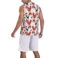thumbnail image 5 of Rocae Roosters for Men's Basketball Jersey Lightweight and Breathable Athletic Tank Top,Quick-Drying Sports Jersey X-Large, 5 of 9