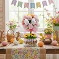 thumbnail image 6 of Nkmbld Easter Decorations Easter Egg Potted Table Decorations Simulation Easter Spotted Egg Flowerpot Garden Ornaments for Home Office Kitchen Farmhouse, Pink, 6 of 9
