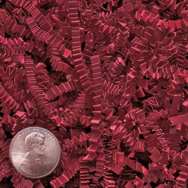Red Crinkle Cut Paper Shred by CRINKLE CUT by Paper Mart