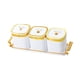thumbnail image 2 of Caja de condimentos con tapa y bandeja Caja de condimentos 3 rejillas Organizador de especias Condimento blanco, 2 of 9