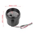 thumbnail image 2 of Coche 0-8000 RPM Blanco LED Retroiluminado Tacómetro Calibre Kit Mate Negro, 2 of 6