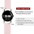 thumbnail image 5 of Uxcell Silicone Watch Band 24mm Soft Rubber Watch Strap with Stainless Steel Buckle for Men Women, Pink, 5 of 7