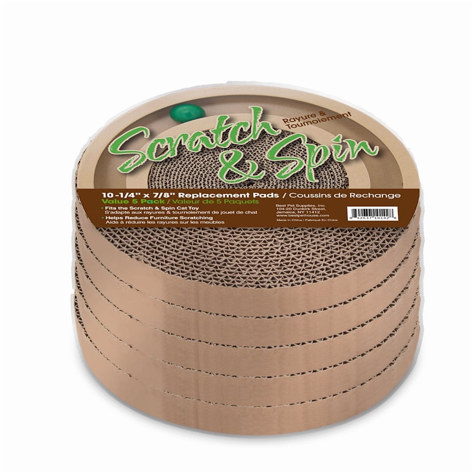 Catify Spin and Scratch Replacement Pads, 5 Pack, Round photo 4