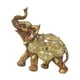 thumbnail image 2 of Elephant Statue Escultura de animales de arte de adornos de resina coleccionable Decoración de escritorio para el gabinete de estante de oficina Pequeño, 2 of 8