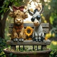 thumbnail image 2 of JilgTeok 1 Packs Fantastical Cow and Donkey Statue Acrylic Stakes for Outdoor Flower Pot Planter Garden Yard Decoration Ground Insertion, 2 of 5