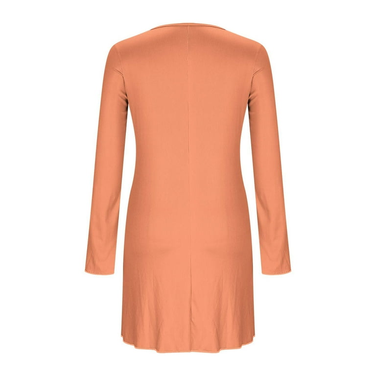 princess polly baby blue dress Selina Mini Dress - Square Neck Bodycon Dress in Orange main image 1