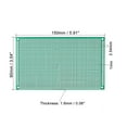 thumbnail image 2 of Uxcell PCB Board Double Sided Prototyping Boards Plated Through Holes 90mmx150mm, Green 4 Count, 2 of 5