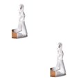 thumbnail image 2 of Guantes largos de satén Jumpingount para mujer Dedo completo Color Blanco 2Conjunto, 2 of 6