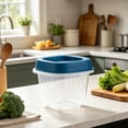thumbnail image 4 of Mini Plastic Food Storage Containers with Lids, Airtight Snack Portions, Stackable Small Meal Prep Containers, Clear, 2.9 x 2.9 x 2.6 in, 4 of 6