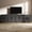 Black Grey, variant on 59" Arched Sideboard Buffet Cabinet, Modern Wood Credenza with Adjustable Shelves, 4 Doors TV Console for Living Room Dining Room Kitchen, Black Grey
