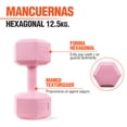 thumbnail image 2 of Mancuernas Pesas Hexagonales 12.5kg Altera Entrenamiento 2pz, 2 of 6