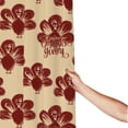 thumbnail image 3 of Shower Curtain, Thanksgiving Sketch Turkey Waterproof Fabric Plastic Shower Curtain, Drying Fast Bathroom Curtain with 9 Buttonholes, Ruffle Shower Curtain 60x72in, 3 of 8