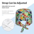 thumbnail image 4 of Kdxio Vegetable (2) Pattern Turban Hat for Women Men Comfortable Adjustable Cleaning Working Cap with Sweatband, 4 of 8