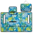 thumbnail image 5 of Pzuqiu Tropical Leaves Quilted Golf Cart Seat Covers Scratch-resistant, Anti-slip, Suitable for Outdoor, Fit for Yamaha Club Car, 5 of 9
