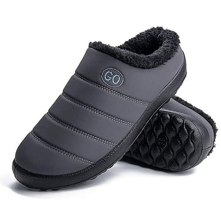 

Womens Comfortable Memory Foam Slippers boots Winter Plush Fleece Lined House Shoes