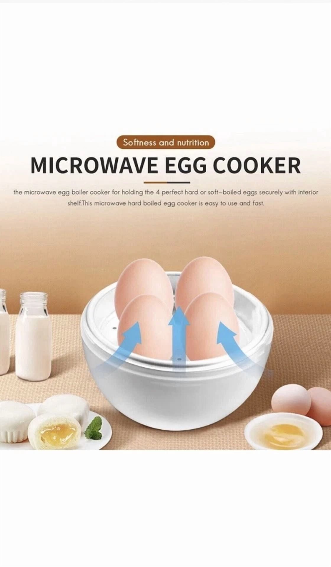 CRESTIN- Microwave Egg Boiler Microwavable Egg Poacher Cooking Kitchen Tool