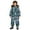 Green, variant on KAUOD Boys Cute Pattern Snowsuits One Piece Waterproof Snowboard Ski Jumpsuits Kids Faux-F𝐮r Hood Winter Insulated Ski Bib