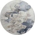 thumbnail image 2 of Addison Rugs Mayfield Premium Machine Washable Transitional Abstract Ivory Round Rug, 8' x 8', 2 of 6