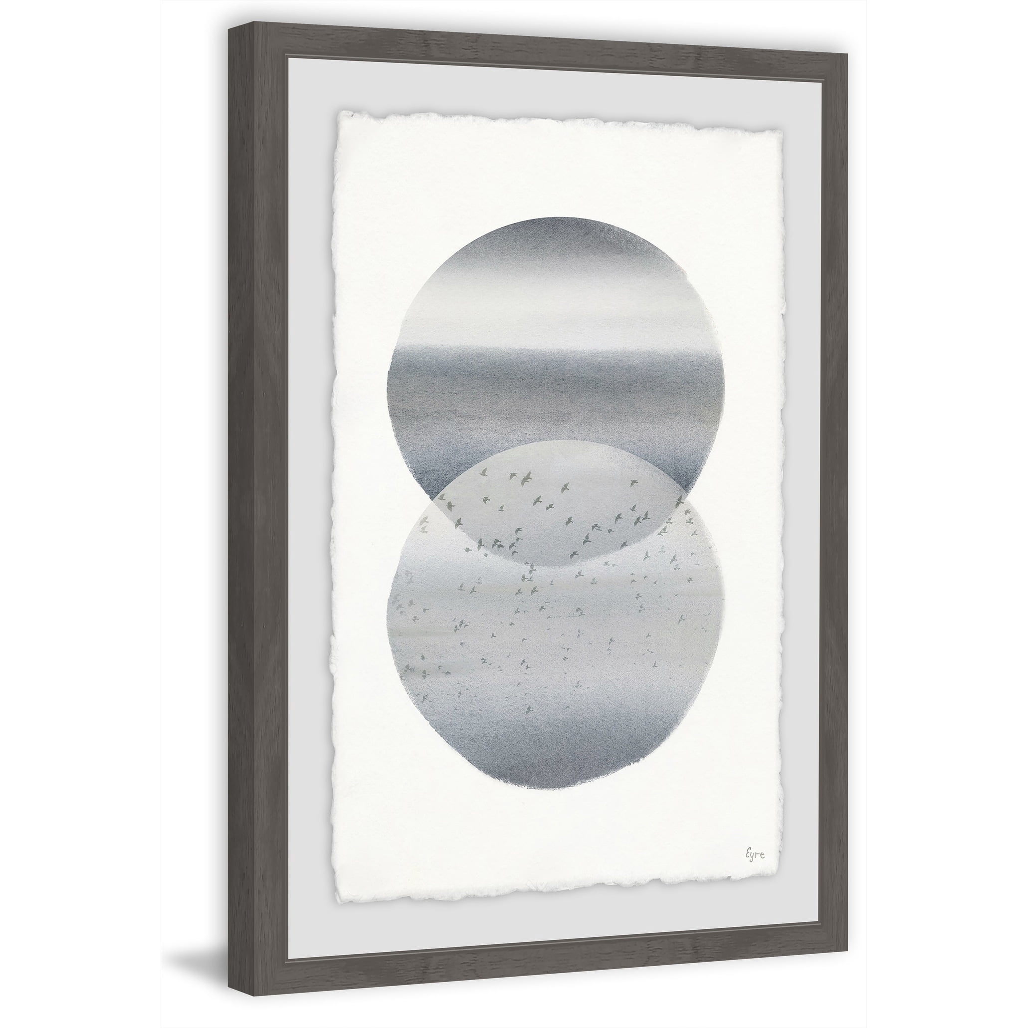 Sea of Birds Framed Painting Print