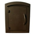 thumbnail image 2 of QualArc MAN-S-1400-AC 12 in. Manchester Security Drop Chute Mailbox with Plain Door Faceplate - Antique Copper, 2 of 2