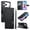 Black, variant on Leather Case For Apple iPhone 17 Pro Max 6.9",Embossed Totem Wallet With Card Holder,Wristband, Shockproof Kickstand Magnetic Cover,Black,For iPhone 17 Pro Max