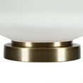 thumbnail image 4 of Evelyn&Zoe Carleta 26.5" Tall Triple Gourd Table Lamp with Fabric Shade, White/White, 4 of 11