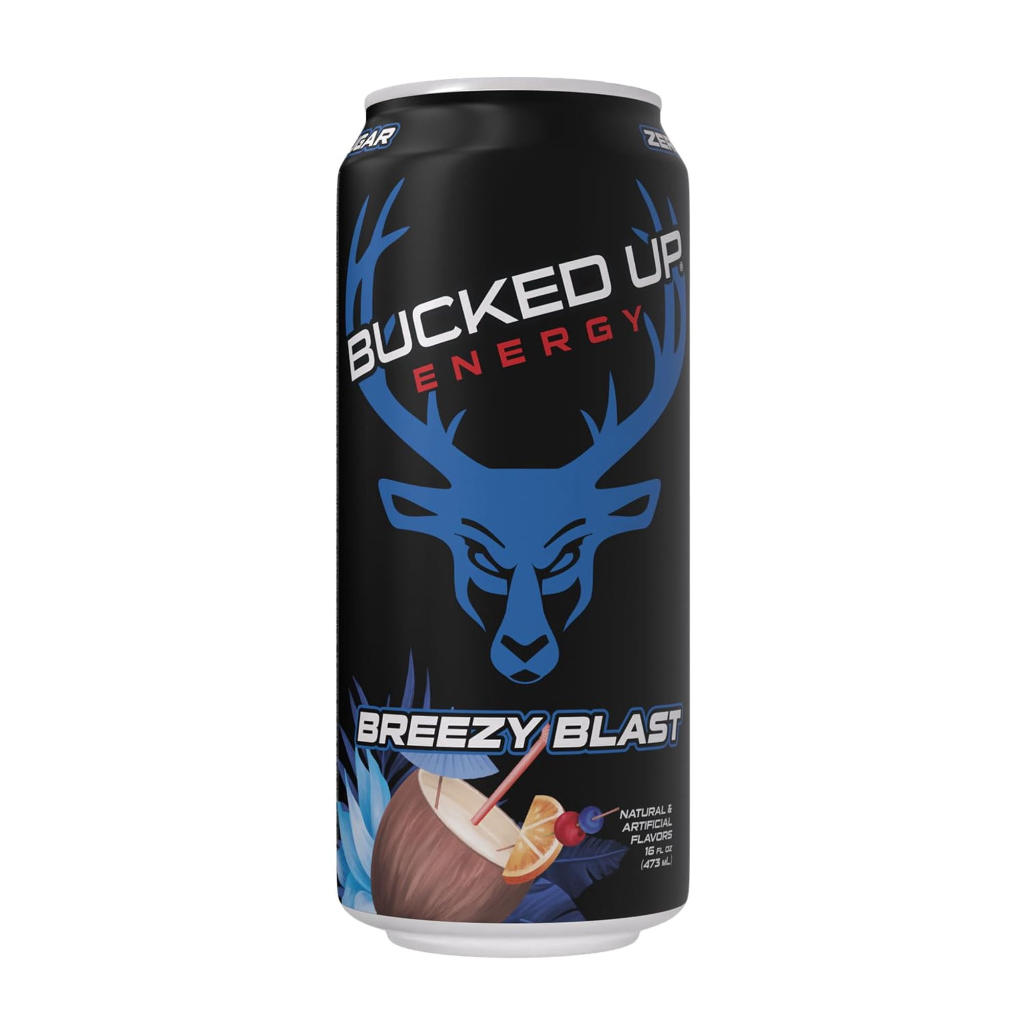 Bucked Up Energy Drink 6‑Flavor Variety Pack, 12 Cans, Zero Sugar
