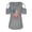 Grey, variant on 250th Anniversary Patriotic T Shirts for Women Summer Cross Off Shoulder Short Sleeve Casual Print Independence Day Trendy Tops Army Green XXL