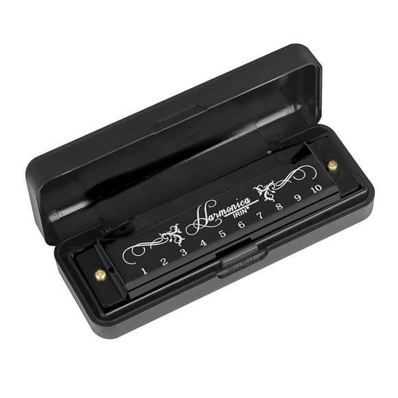 IRIN 10-Hole Harmonica Key of C 20-Tone Musical Gift with Storage Case for Beginner Student