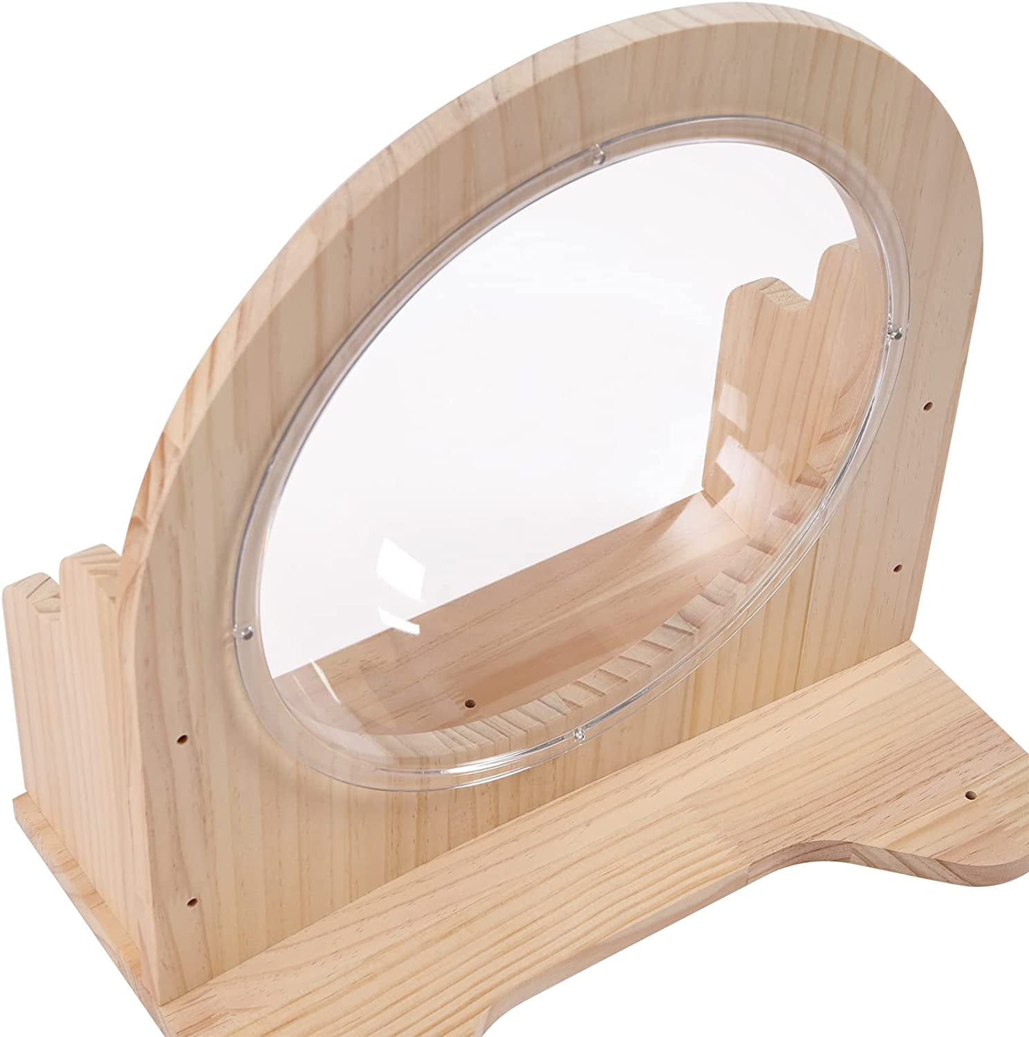 Wall-Mounted Wooden Cat Space Clear Capsule Cat Bed, Cat Shelf Wall Mounted Floating Cat Shelf for Cat Perching Sleeping Lounging, Transparent Cat House Cat Toy Cat Furniture
