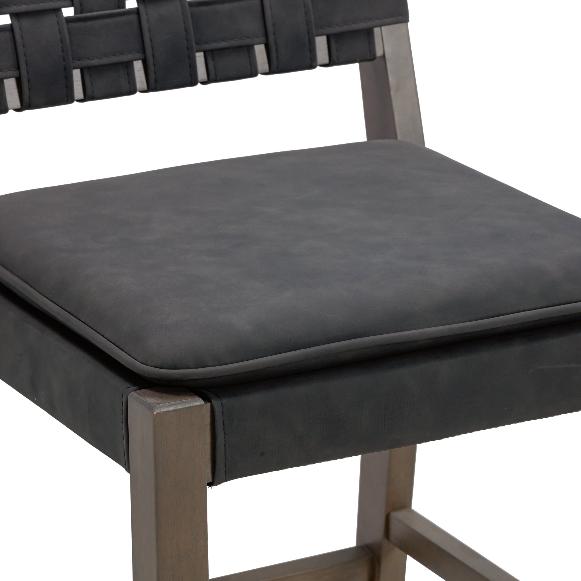 Nathan James Cohen Saddle Bar Height Stools, Black