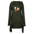 thumbnail image 3 of WEAIXIMIUNG Sweat à Capuche pour Femmes Fermeture Éclair Mode Automne et Hiver Manches Longues Imprimé Uni Droit, 3 of 3