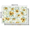 thumbnail image 6 of Rustic Sunflower Placemats Set of 4, Machine Washable Durable Linen Table Mats with Heat Resistant Boho Floral Design Featuring Butterflies, Bees, and Yellow Blooms, 6 of 6