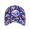 thumbnail image 2 of Yiaed crystal Skull mushroom Print Cap Adjustable Size for Running Workouts and Outdoor Activities All Seasons, 2 of 5