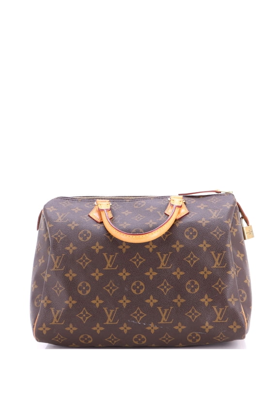 Pre-Owned Speedy Handbag Monogram Canvas 30 By Rebag