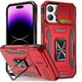 thumbnail image 1 of Armor Military Grade Case Compatible Iphone 14 Pro Max/14 Pro With Slide Camera Cover & Magnetic Ring Stand, 1 of 3