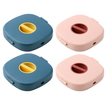 4 Pcs Winders Cable Reels Ties Data Storage Box Organiser Order Cables