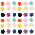 thumbnail image 1 of 100pcs Résine Rose Diy Matériaux Collier Collier Boucle d'Oreille Diy Rose Charme, 1 of 6