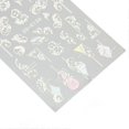 thumbnail image 3 of 3 Sheet Embossed Nail Art Sticker Self Adhesive 5D Hollow Pattern Nail Decals Decoration Accessories, 3 of 4